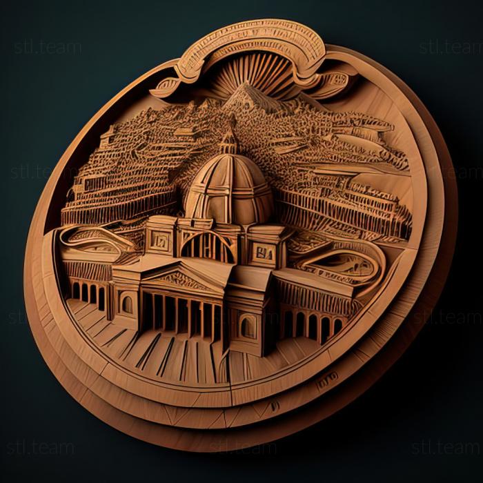 3D модель Ватикан Город-государство Ватикан (STL)